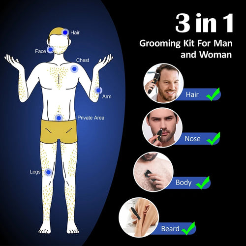 3-in-1 Electric Grooming Kit