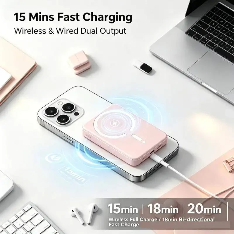 10000mAh Magnetic Wireless Power Bank