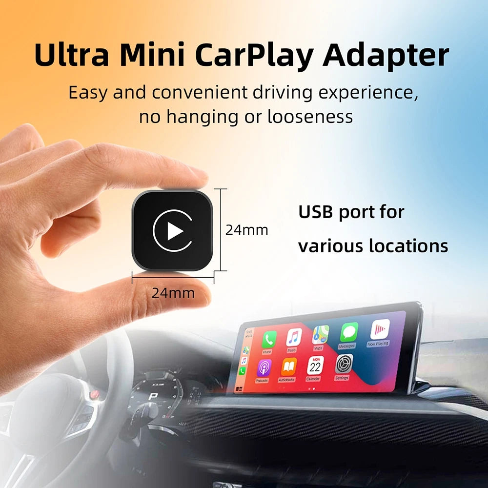 2-in-1 Wireless CarPlay Dongle