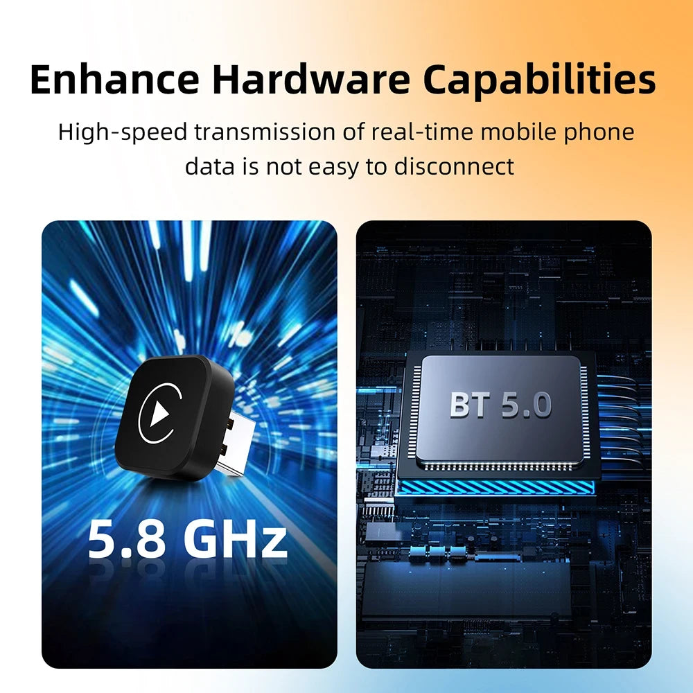 2-in-1 Wireless CarPlay Dongle