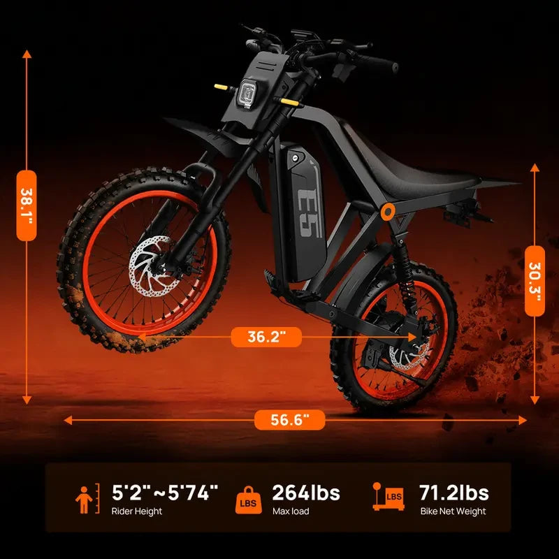 E5 2000W Electric Dirt Bike