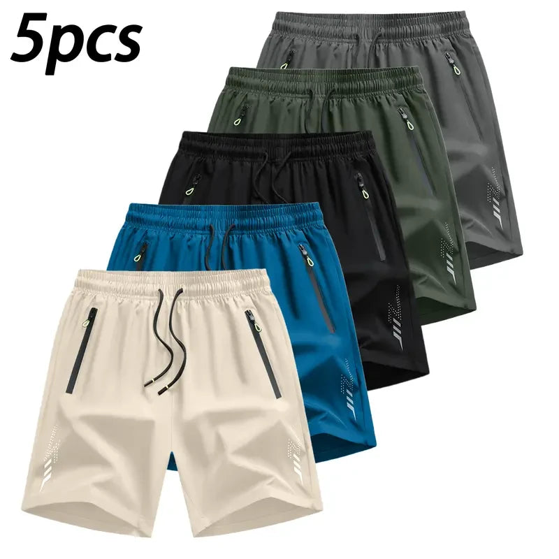 Boys' Quick Dry Athletic Shorts 5-Pack
